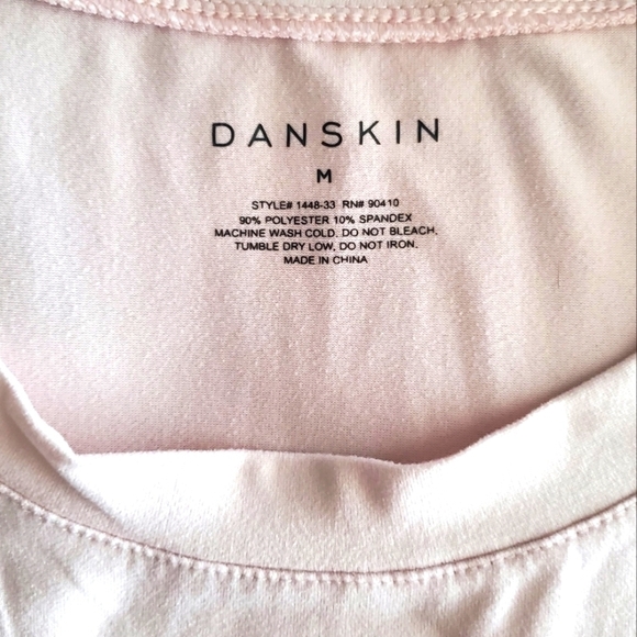 ⭐️DANSKIN "Radiate Love" OVERSIZE LADIES MEDIUM PINK SHORT SLEEVE TEE SHIRT - Picture 2 of 5